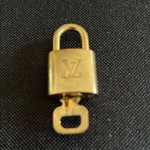 Louis Vuitton Gold Padlock with Key